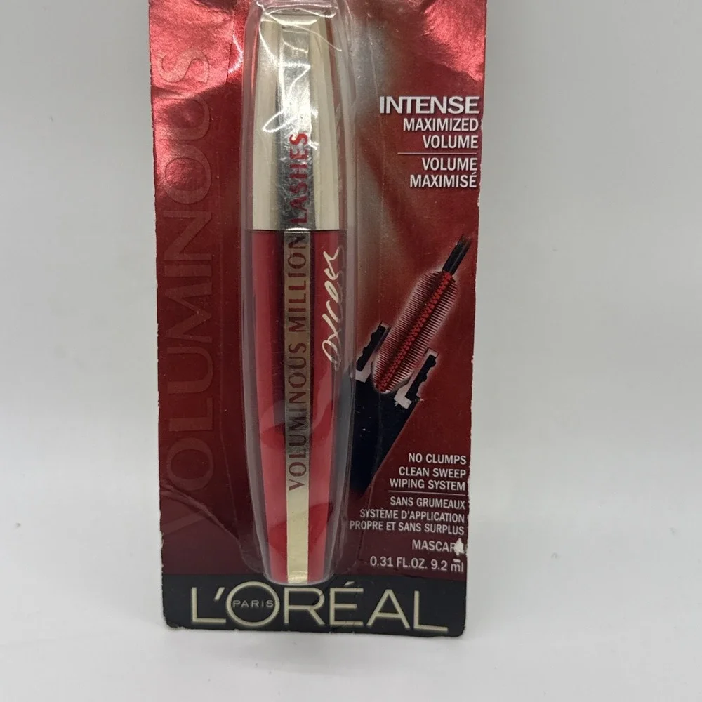 L'Oreal Paris Voluminous Million Lashes Excess 459 Blackest Black Mascara RARE